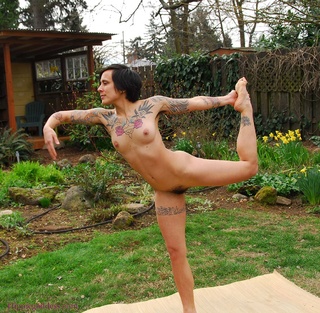 thyme nude yoga beautiful