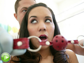 roped and blindfolded teen