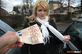 plump blonde girl tied