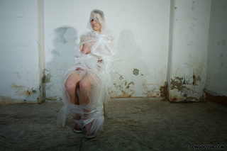 plastic mummified young girl