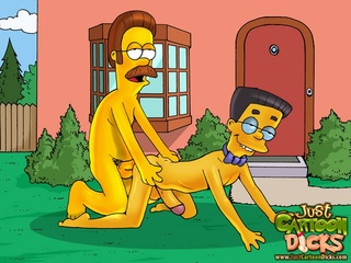 simpsons cooling gay cum