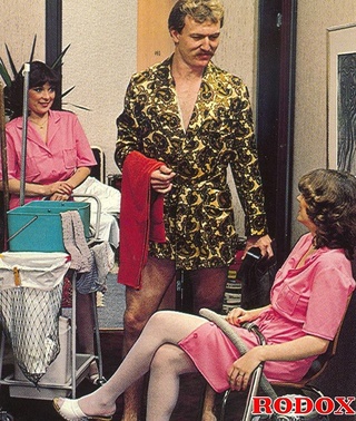 horny seventies maid blowing