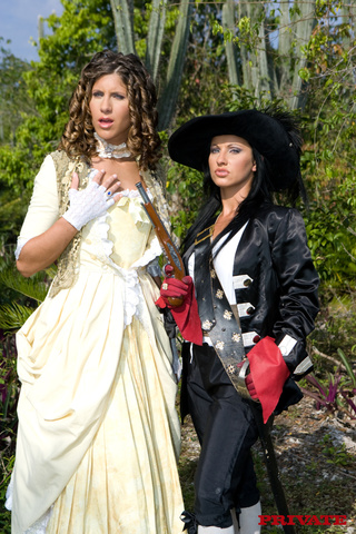 girls guns outdoor countryside